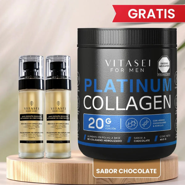 Kit x2 anticaída Activador Capilar + GRATIS Colágeno Hidrolizado Sin Azúcar para Hombres